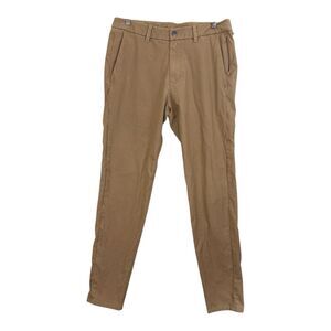 Lululemon Pants Mens Sz 32 (actual 31x32) Khaki Chino Cotton Blend Slim Fit